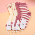 Soft Pink Children's Mid-Calf Socks-L 2？pairs set