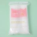 Edge stitched small round double sided embossed cotton pad 80pcs*2 packs