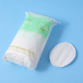 Edge stitched oval shape cotton pad 60pcs