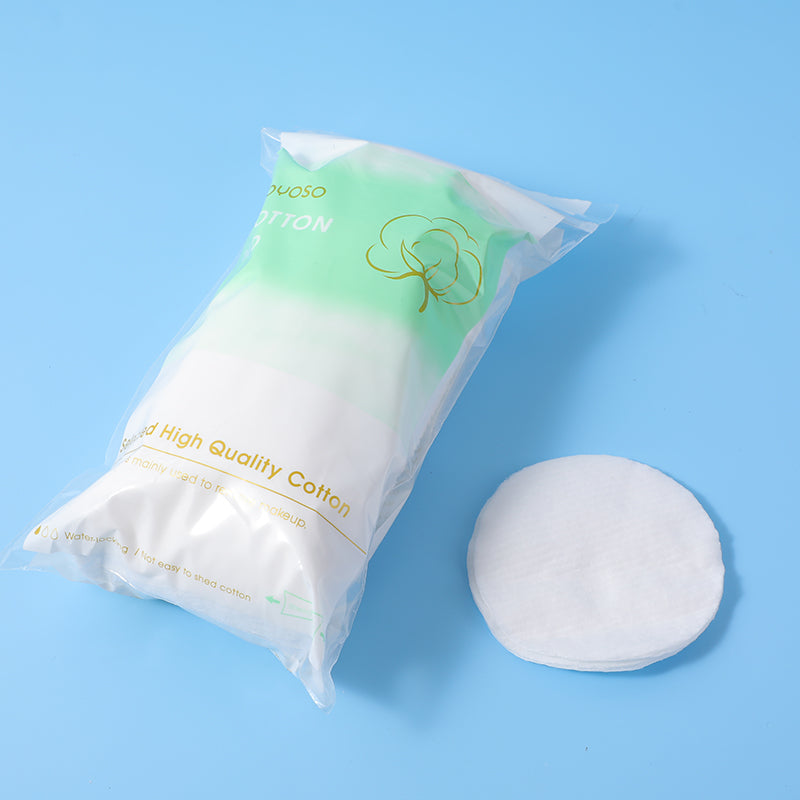 Large round sriped pattern cotton pad 60pcs