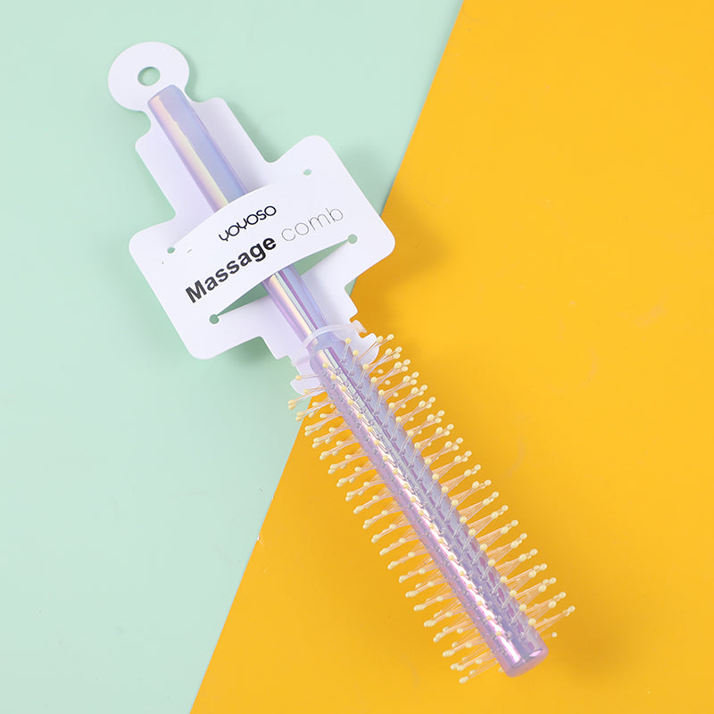 Colorful electroplating curly comb-purple