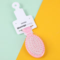 Colorful electroplating small round comb-pink