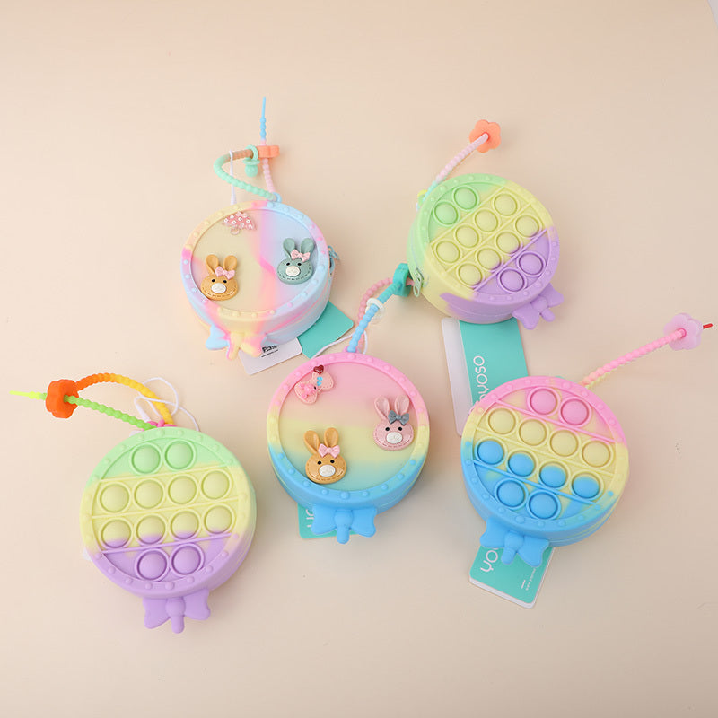 Lollipop small animal silicone coin purse