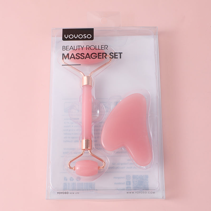 Beauty roller massager set