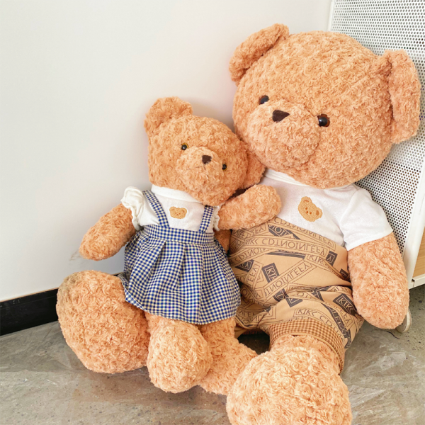 Caddy couple bear with 3# pants plush doll-75cm（plastic eyes)