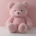 Simple pink bear throw pillow plush doll-65cm