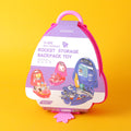 Rocket cosmetics storage backpack toy