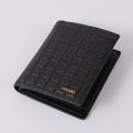 Portable embossed change purse-black