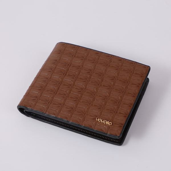 Portable embossed change purse-coffee