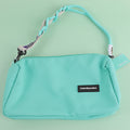 Lanyard crossbody bag with zipper-blue