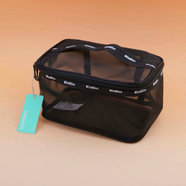 Nylon Yarn Quadrilateral Bucket Bag