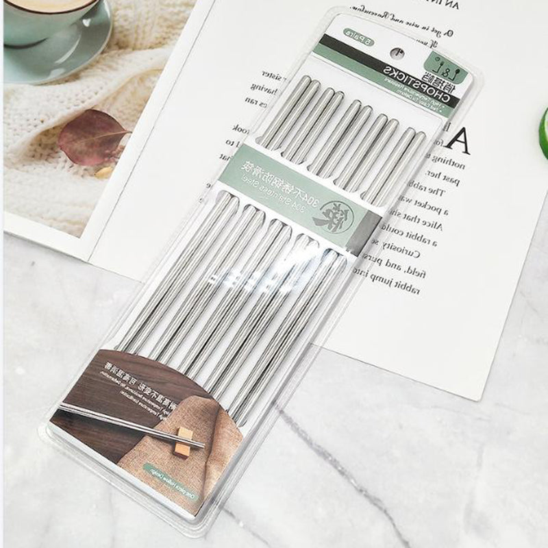 304 Stainless steel chopsticks 5 pairs