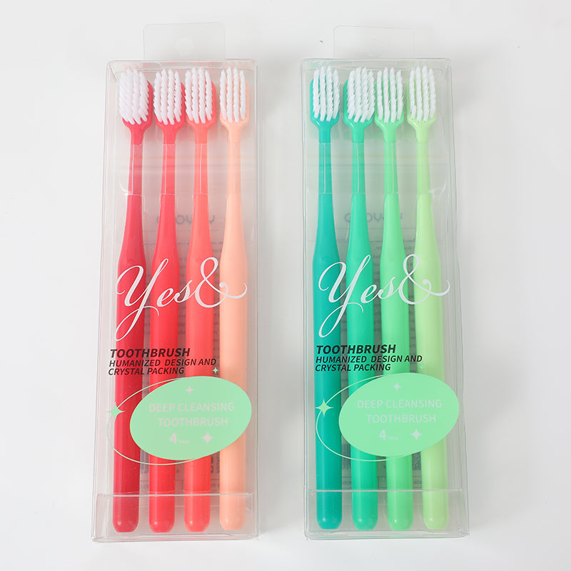 Soft gum care cleansing toothbrush 4pcs