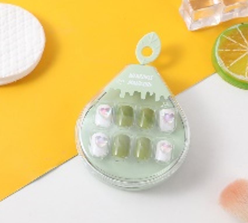 Crystal clear and lively wearable manicure-20# good luck