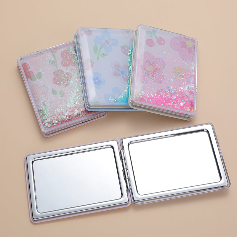 Oil painting rectangular quicksand fashion mirror