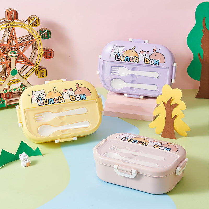 Colorful cat lunch box - 1400ml