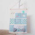 Terry Animal 6-Pocket Hanging Bag - Blue