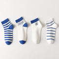 Black & white preppy style men's socks 2 pairs