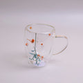 White dried flowers Glass - 350ml