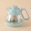 Household simple glass teapot 750ml-green