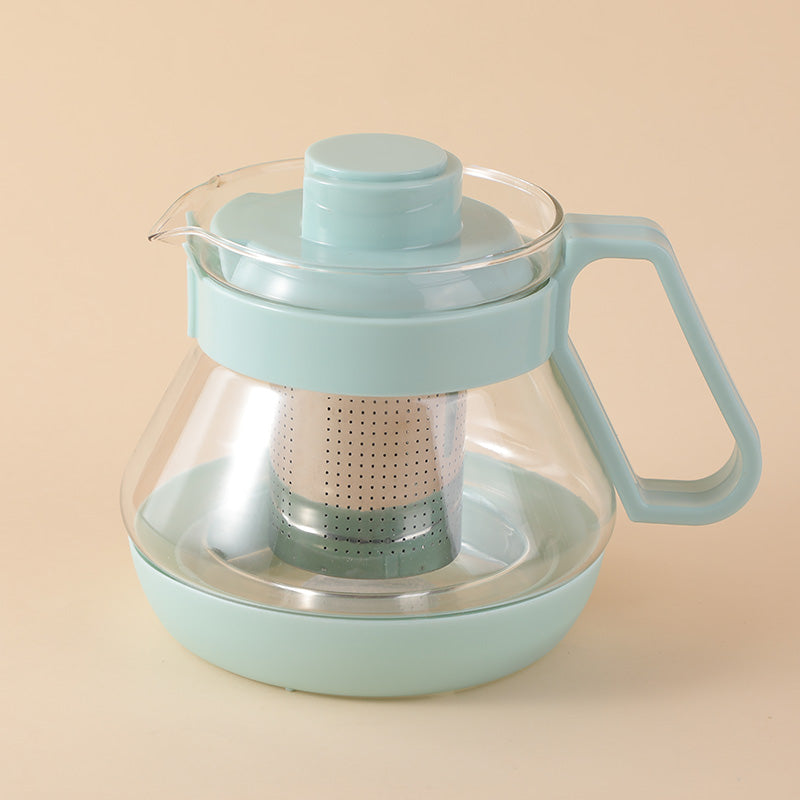 Household simple glass teapot 750ml-green