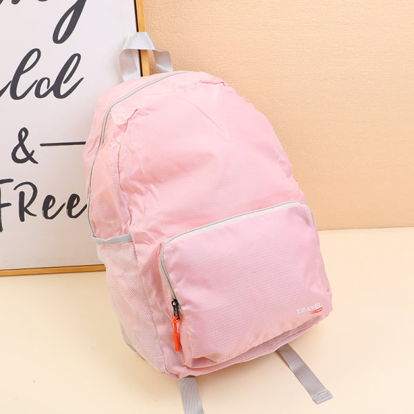Folding Backpack - pink