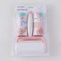 Pink flower lint roller with cover x3 rolls