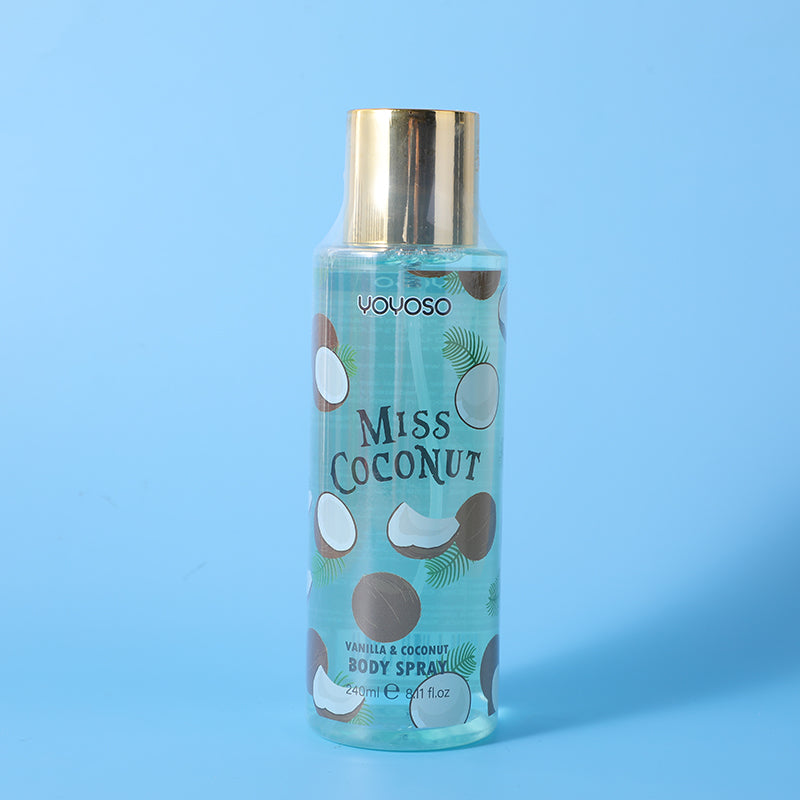 Vanilla and coconut fragrance body spray-240ml