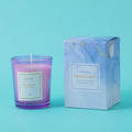 Thousand mirrors of purple scented candle