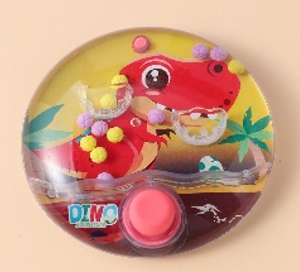 Cartoon dinosaur round transparent water game
