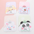 Square cute pet headshot tabletop mirror with stand