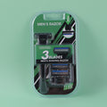 Men's razor replacement set (1pc handle+3pcs razor head)