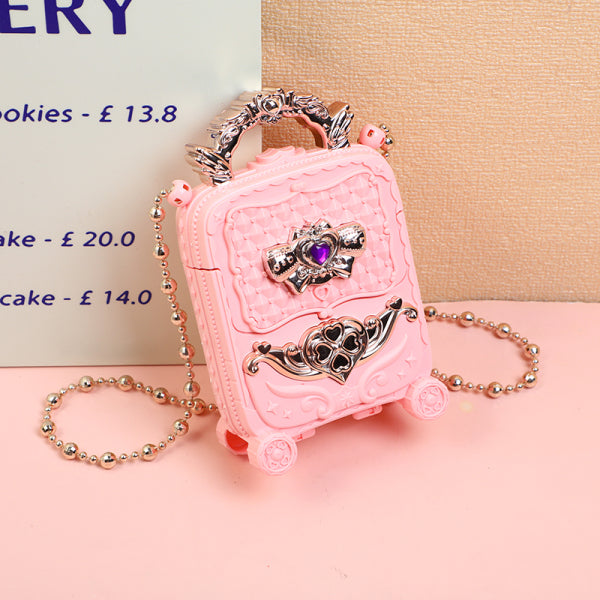 Rose gold Suitcase Children's make-up toy 1688-8823F