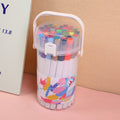 36 colors Triangle Rod Double-ended Watercolor Pencils Transparent cap model 241