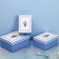 Blue wind chime rectangular gift box M