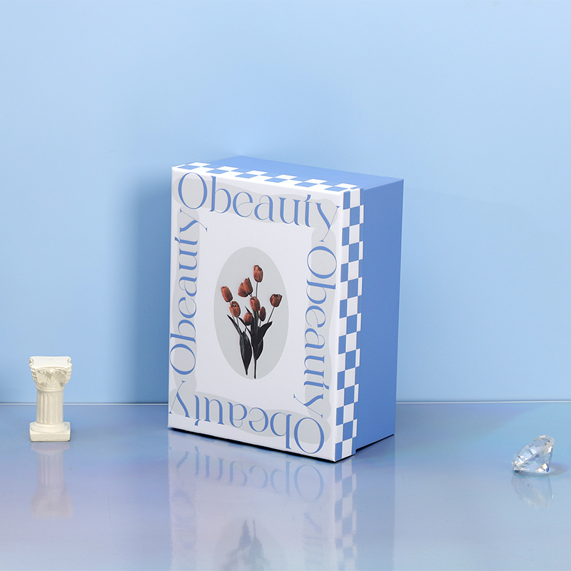 Blue wind chime rectangular gift box S