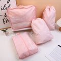Portable Travel Organizer Set - Pink