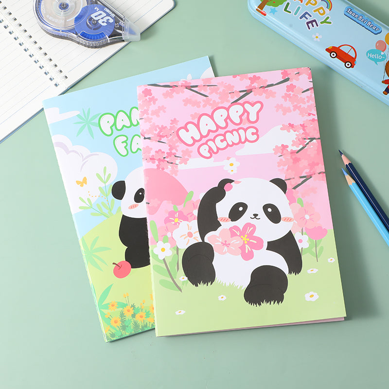 YOYO Panda series suture notebook B5-color pages