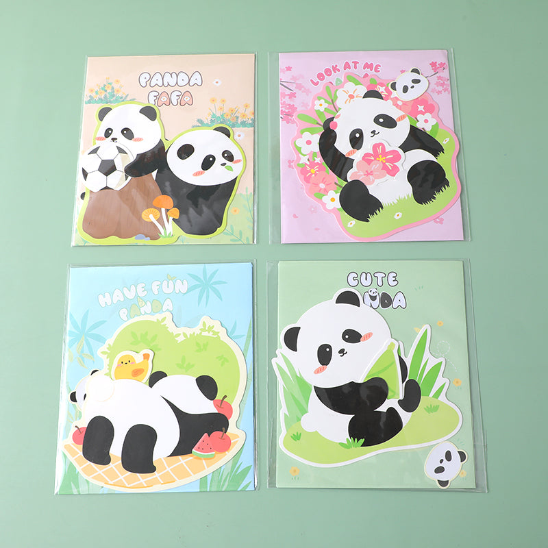 YOYO Panda series special-shaped greeting card