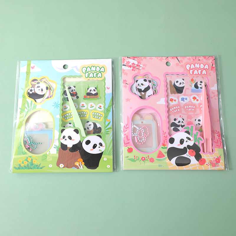YOYO Panda series goocard and stickers set