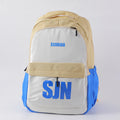 Simple letters backpack-yellow&blue
