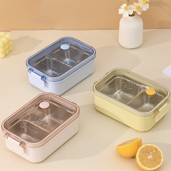 Simple stainless steel lunch box
