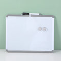Black frame magnetic whiteboard with erasable pen