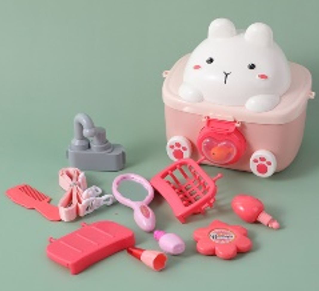Storage backpack water cycle dressing table role-play toys
