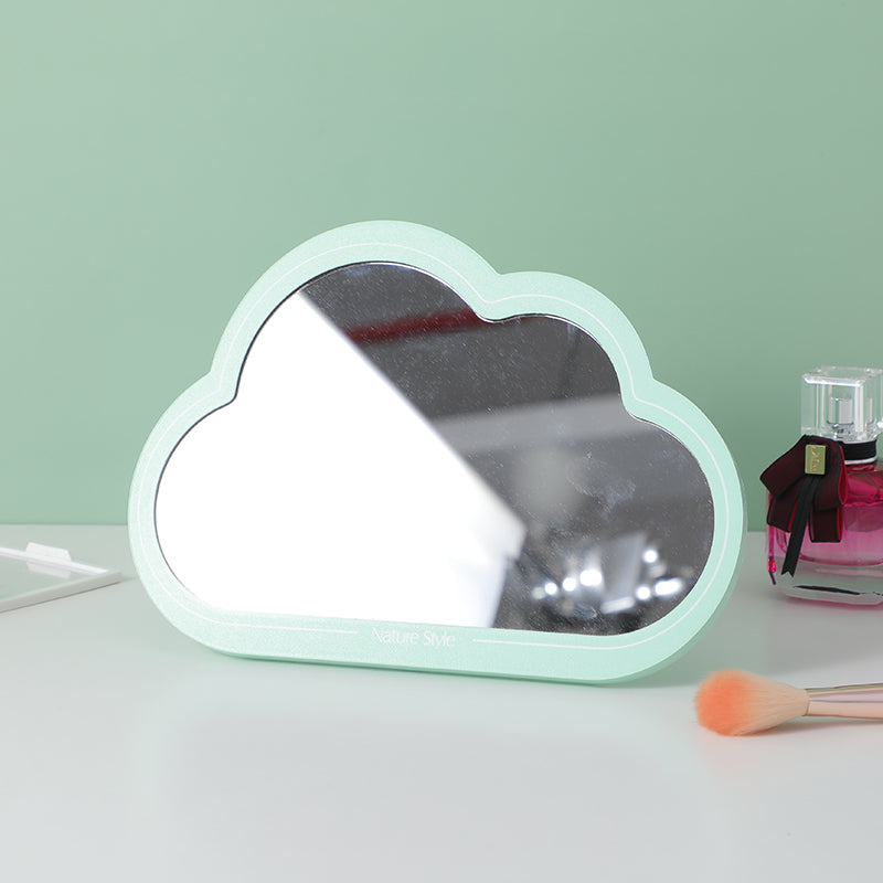 INS style cloud wooden table mirror