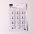 Traceless square sticky hook 12pcs set