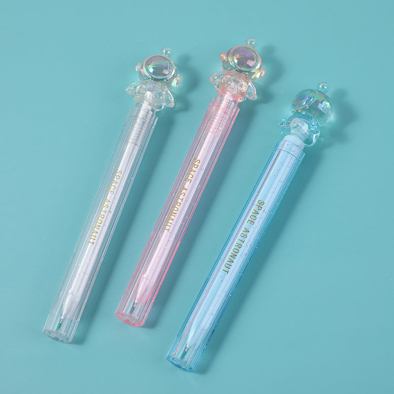 Crystal space tours astronaut gel pen-black