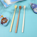 Little bear cheese shaking gel pen-black