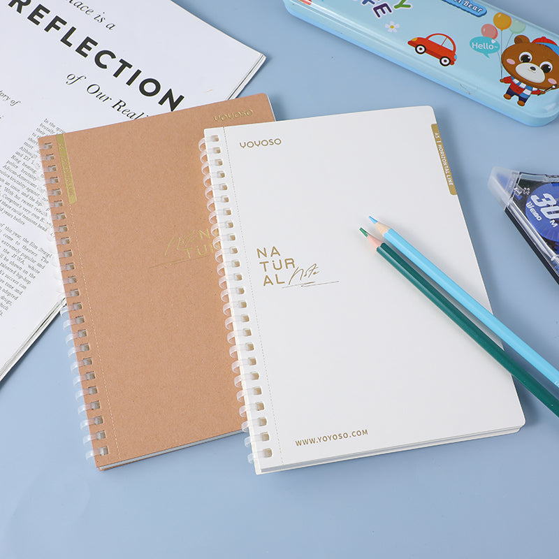 A5 basic soft coil notebook-horizontal line inside pages