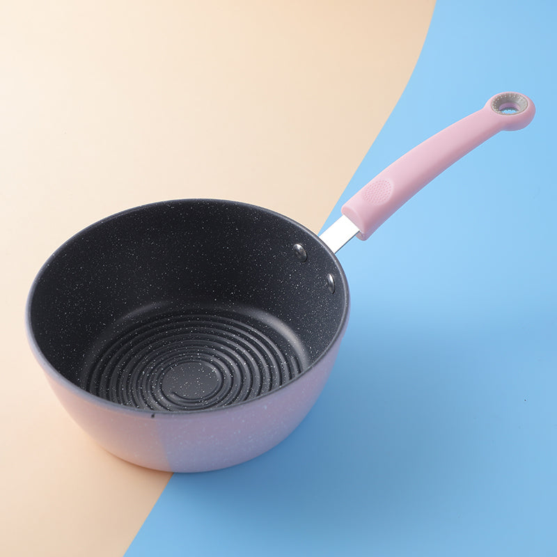 18cm cute spiral texture milk pan